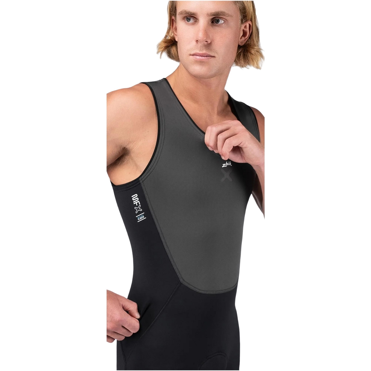 2026 Zhik Männer Microfleece X Skiff Long John Neoprenanzug SKF-0580-M-BLK - Black